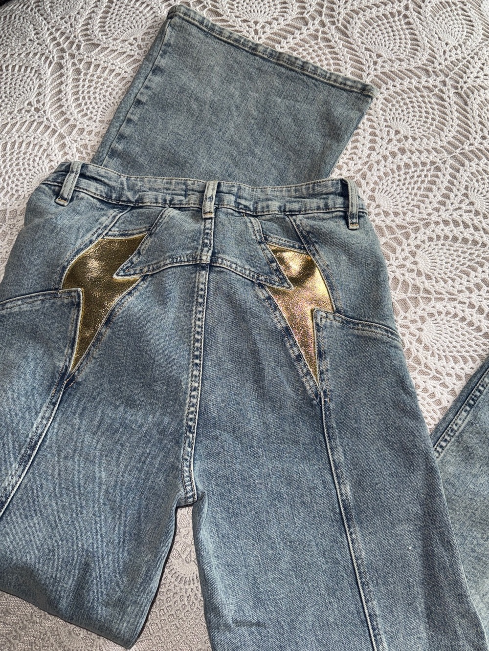 We the Free Lightning Bolt Jeans